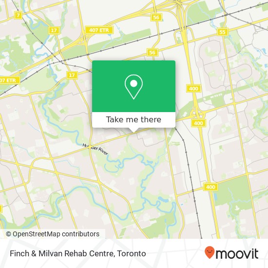 Finch & Milvan Rehab Centre map