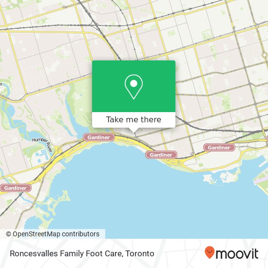 Roncesvalles Family Foot Care map