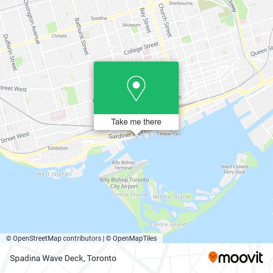 Spadina Wave Deck map