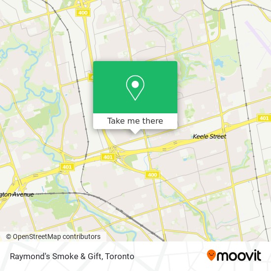 Raymond's Smoke & Gift map