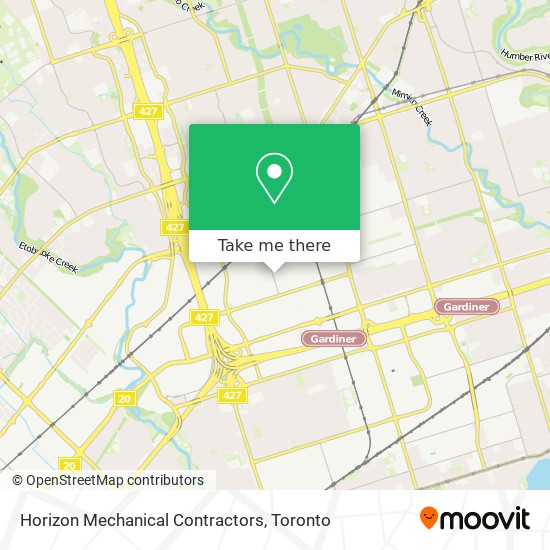 Horizon Mechanical Contractors map