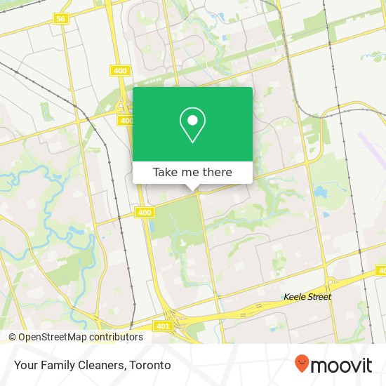 Your Family Cleaners map