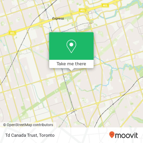 Td Canada Trust map