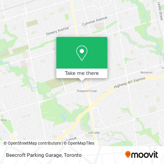 Beecroft Parking Garage map