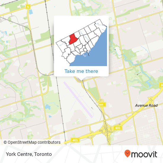 York Centre map