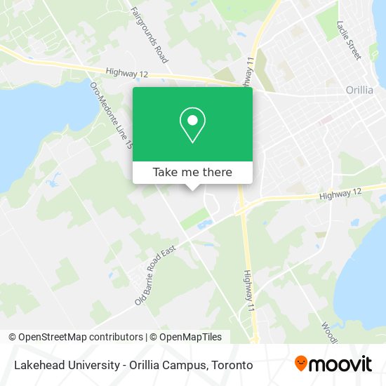 Lakehead University - Orillia Campus map