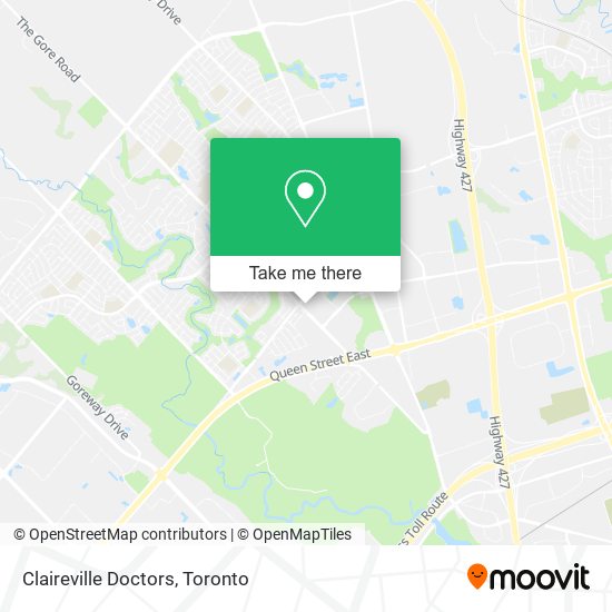 Claireville Doctors map