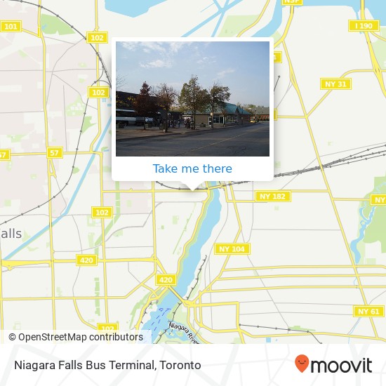 Niagara Falls Bus Terminal map
