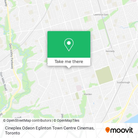 Cineplex Odeon Eglinton Town Centre Cinemas plan