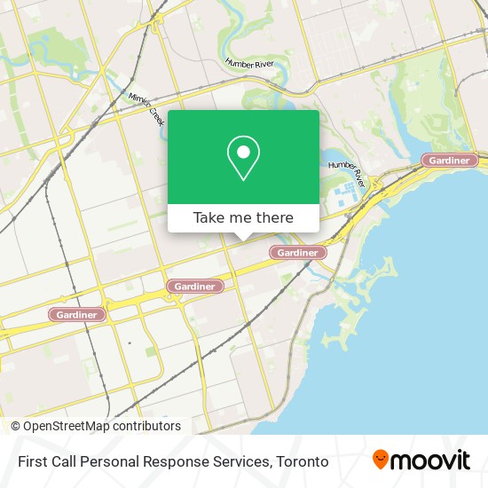 First Call Personal Response Services map