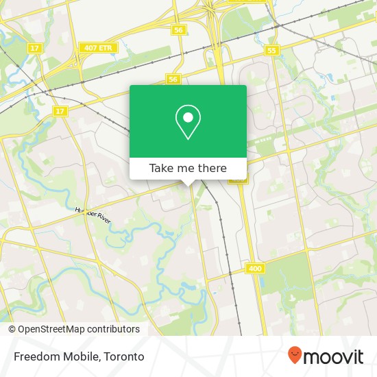 Freedom Mobile map