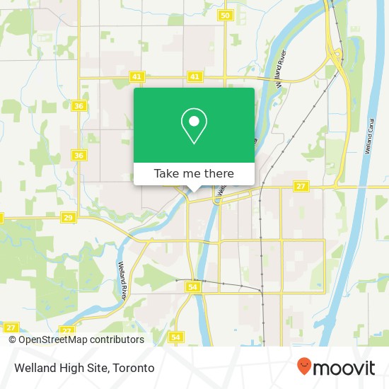 Welland High Site map