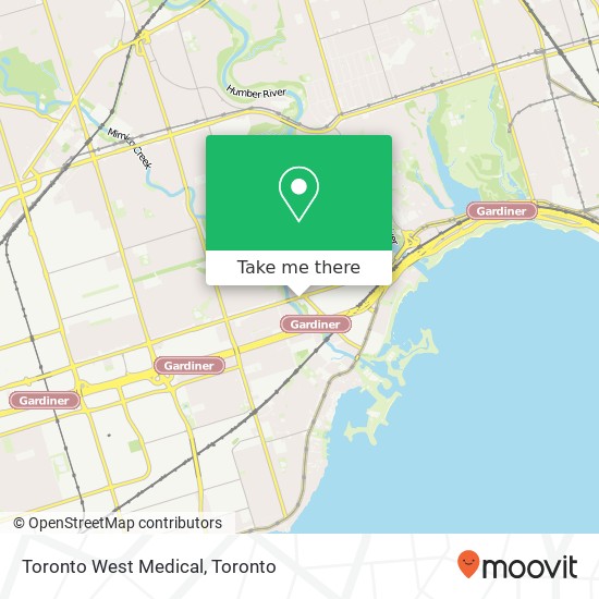 Toronto West Medical map