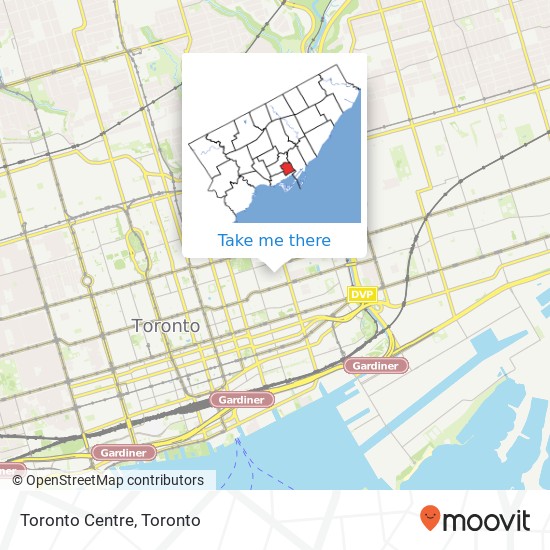 Toronto Centre map