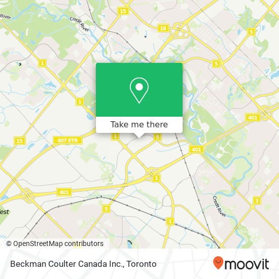 Beckman Coulter Canada Inc. map