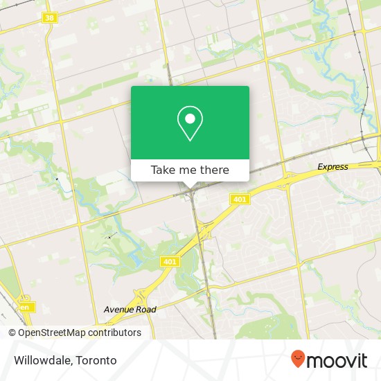 Willowdale map