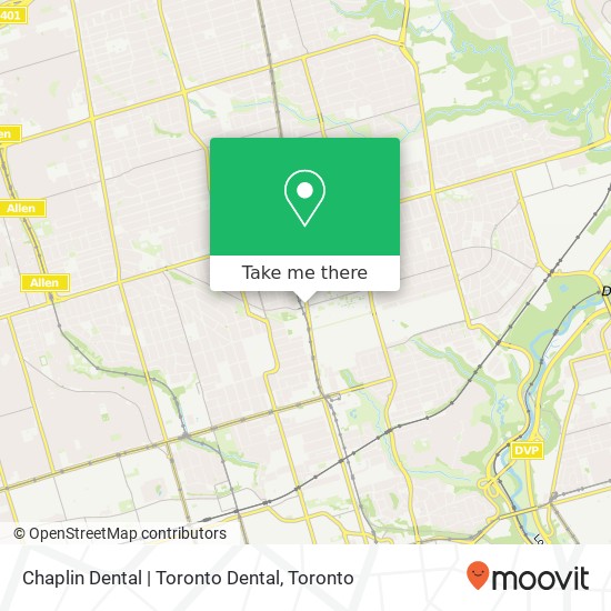 Chaplin Dental | Toronto Dental map