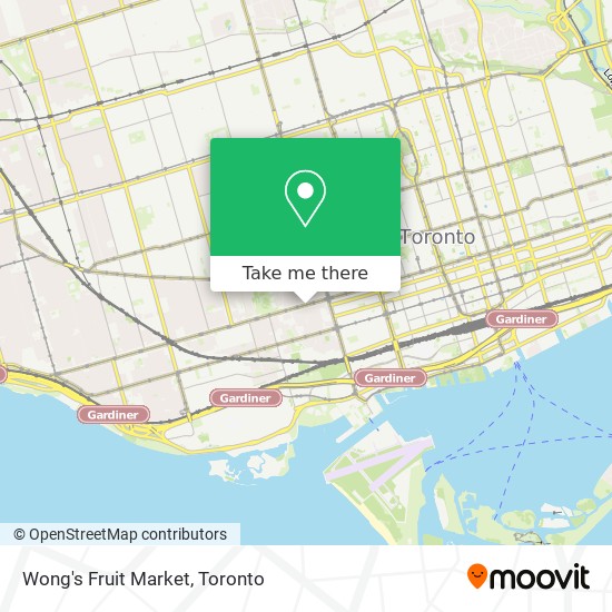 Wong's Fruit Market map
