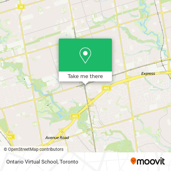 Ontario Virtual School map