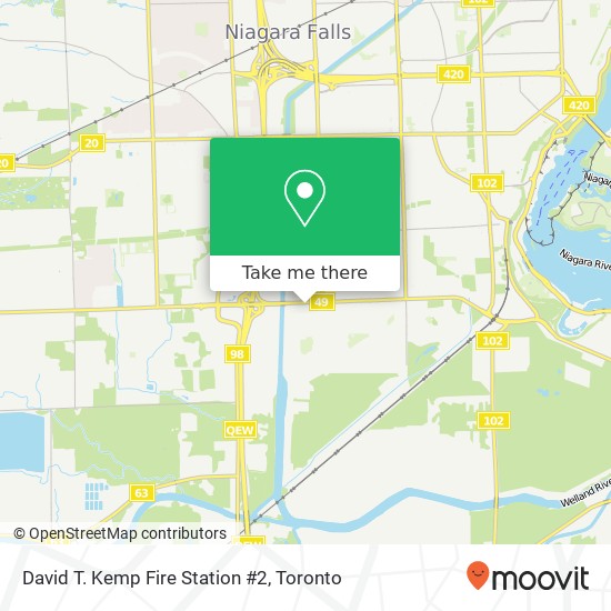 David T. Kemp Fire Station #2 map