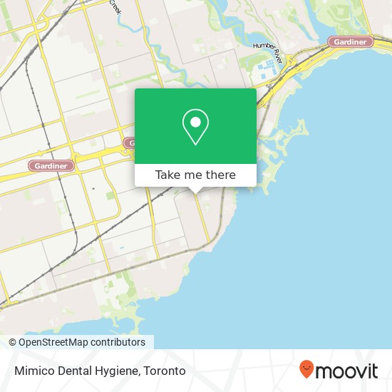 Mimico Dental Hygiene map
