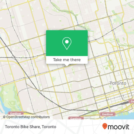 Toronto Bike Share map