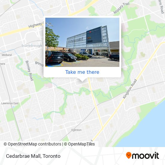 How to get to Cedarbrae Mall in Toronto by Bus, Train or Streetcar?