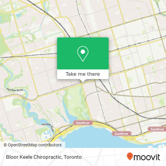 Bloor Keele Chiropractic map