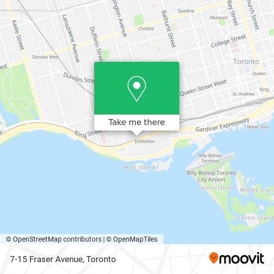 7-15 Fraser Avenue map