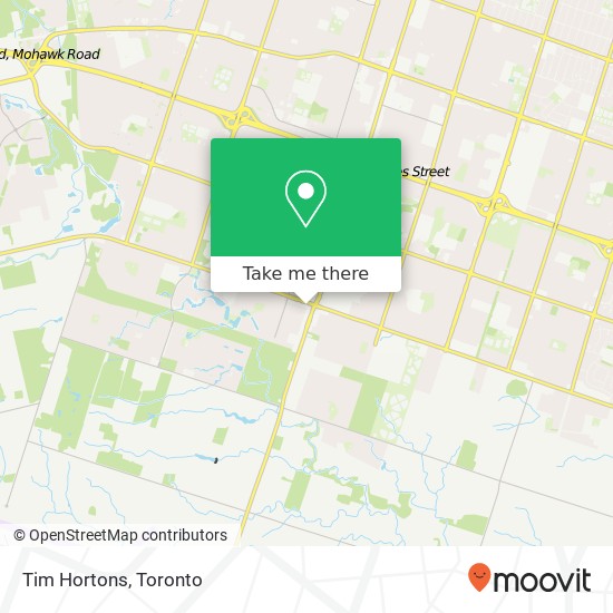 Tim Hortons map