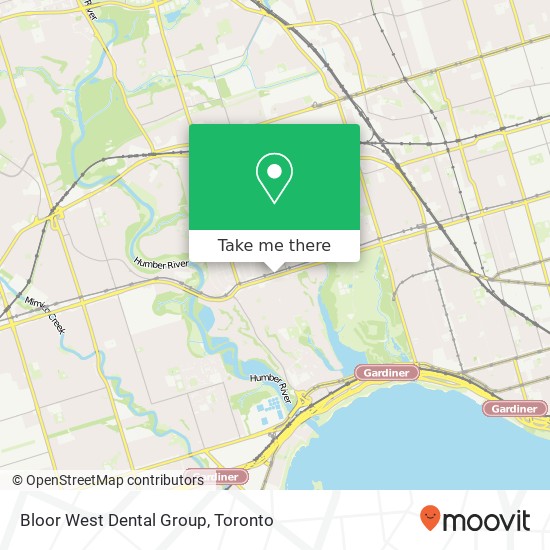 Bloor West Dental Group map