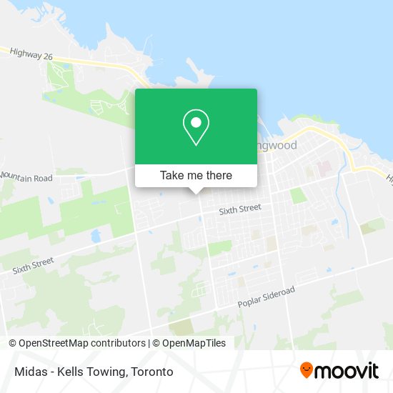 Midas - Kells Towing map