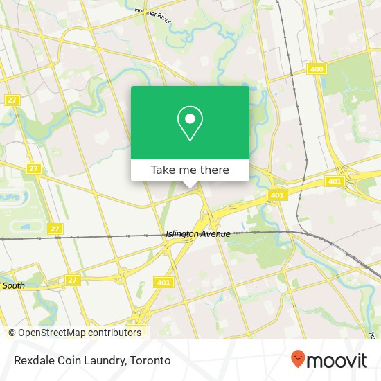 Rexdale Coin Laundry map