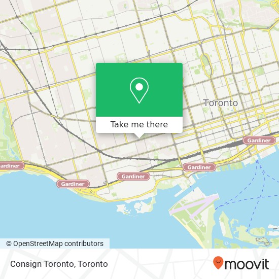 Consign Toronto map