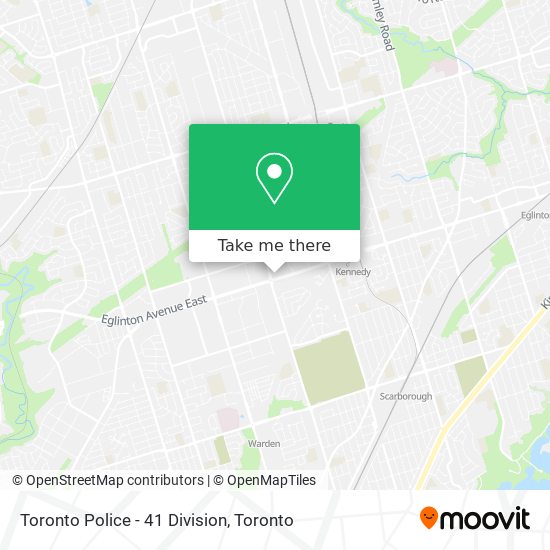Toronto Police - 41 Division map