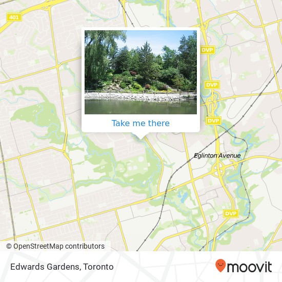 Edwards Gardens map