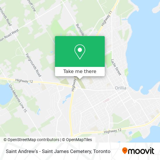 Saint Andrew's - Saint James Cemetery plan