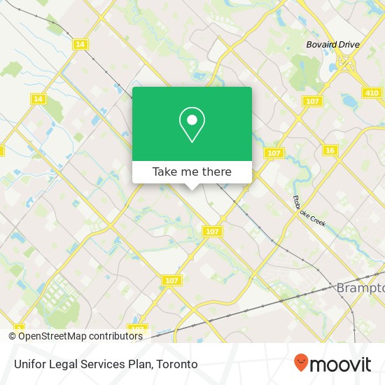 Unifor Legal Services Plan map