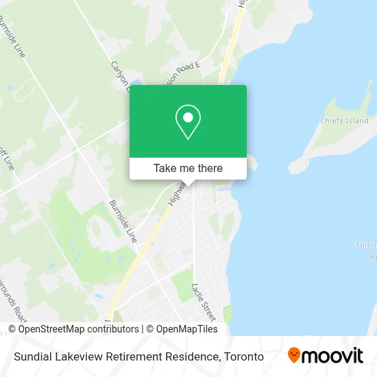 Sundial Lakeview Retirement Residence map
