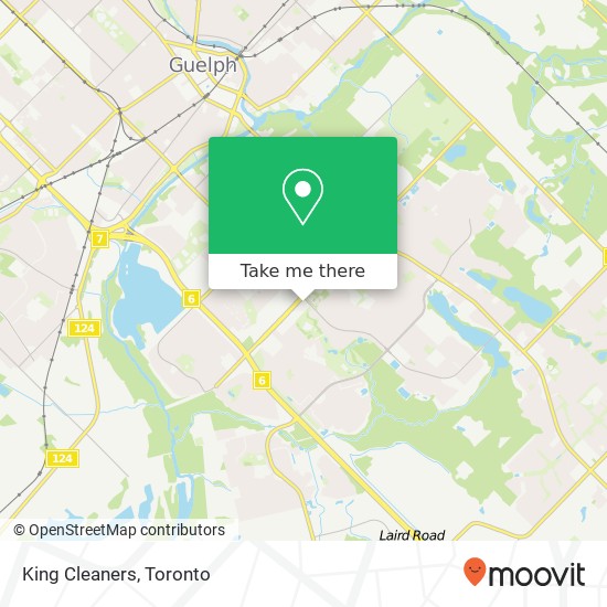 King Cleaners map