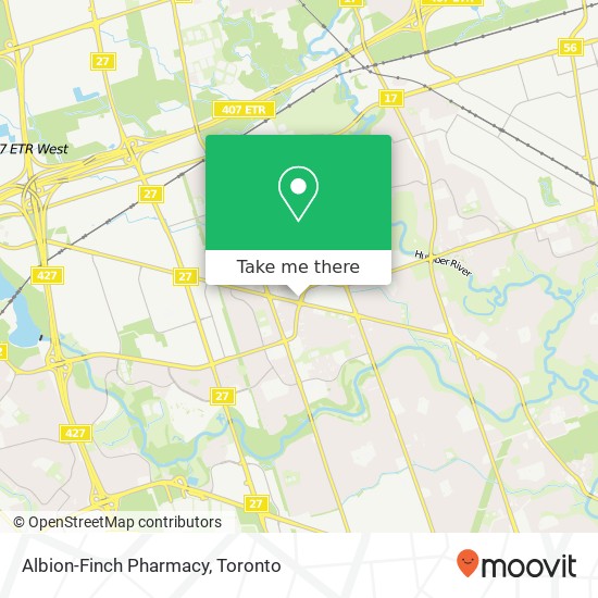 Albion-Finch Pharmacy map