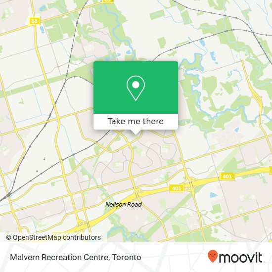 Malvern Recreation Centre map