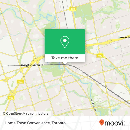 Home Town Convenience map