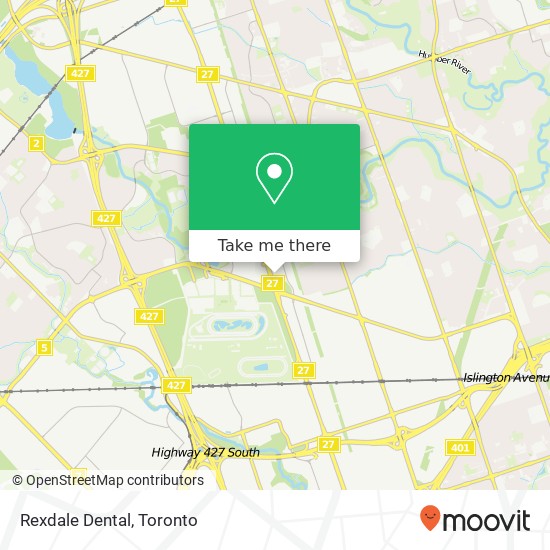 Rexdale Dental map