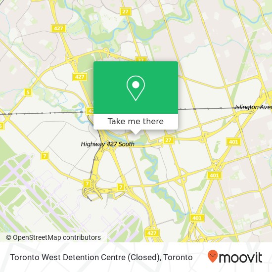 Toronto West Detention Centre (Closed) map