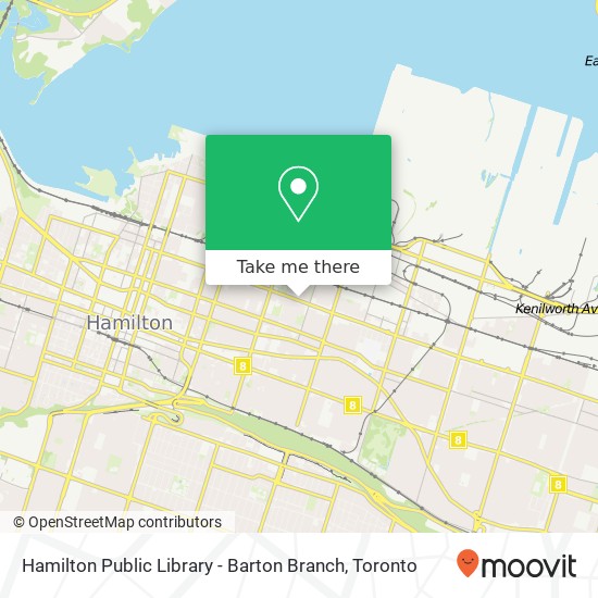 Hamilton Public Library - Barton Branch map