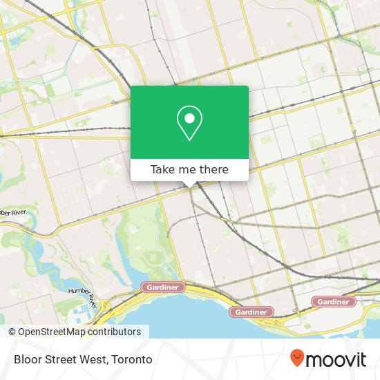 Bloor Street West map