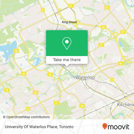 University Of Waterloo Place map