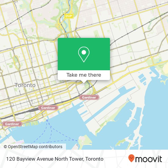 120 Bayview Avenue North Tower map