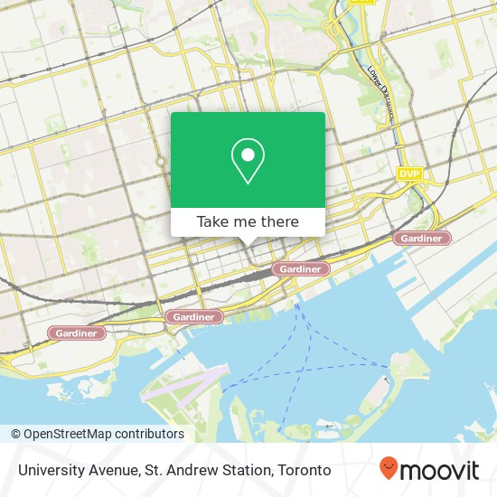University Avenue, St. Andrew Station map
